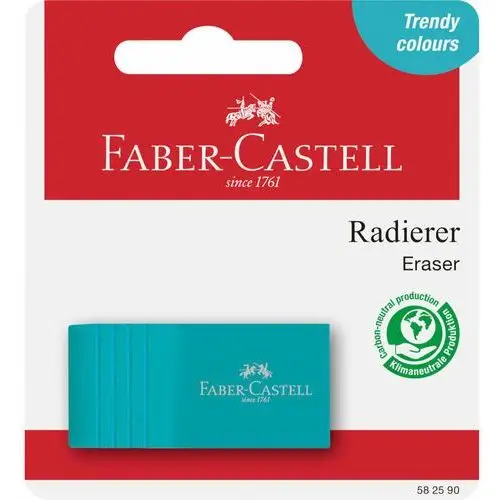 Faber-castell, Gumka Pvc-free Bicolor Kolor Trend, Blister 1 Szt