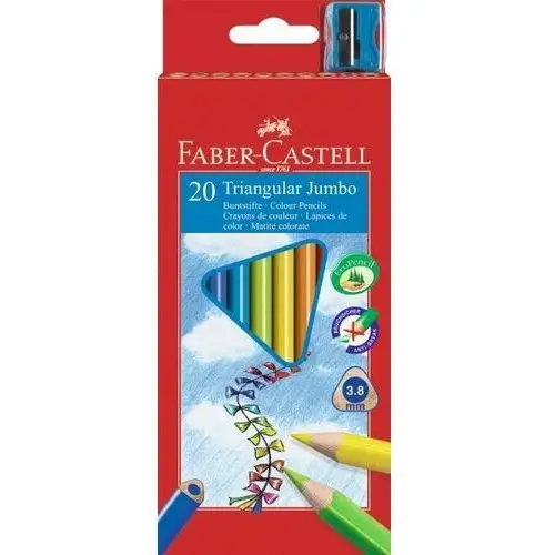 Faber-castell Junior grip, kredki trójkątne, 20 kolorów