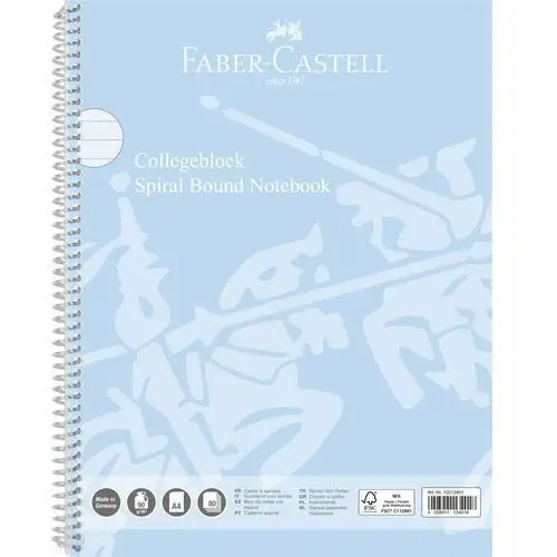 Kołonotatnik A4 Faber-Castell 80 K. W Linię Błękitny