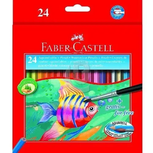 Kredki akwarelowe , 24 kolory + pędzelek Faber-castell