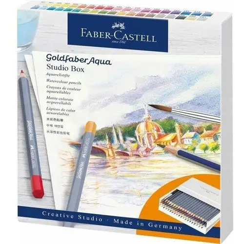 Faber-castell Kredki goldfaber aqua 38 kol. + 2 ołówki + pędzel