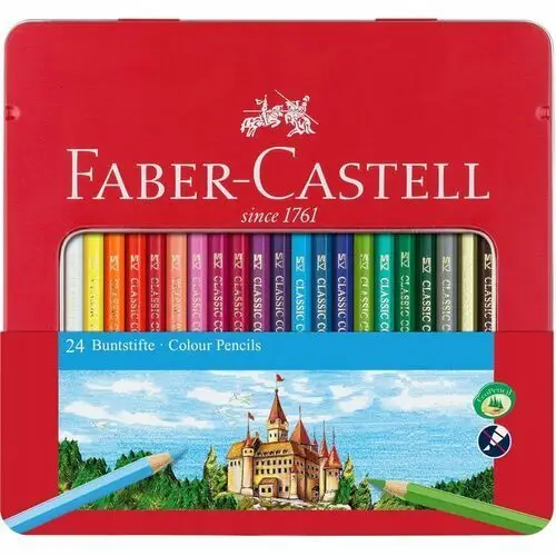 Faber-Castell Kredki Ołówkowe Eco 24 K Zamek Metal