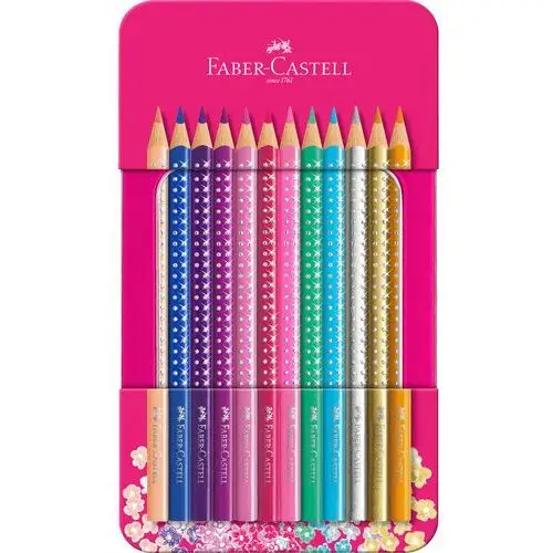 Faber-castell Kredki ołówkowe, sparkle, 12 kolorów