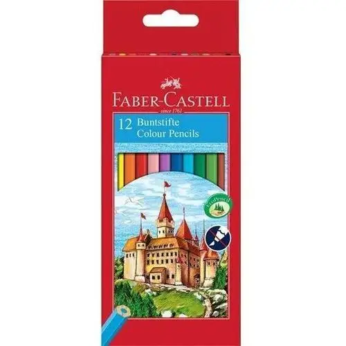 Faber-castell Kredki ołówkowe, zamek, 12 kolorów