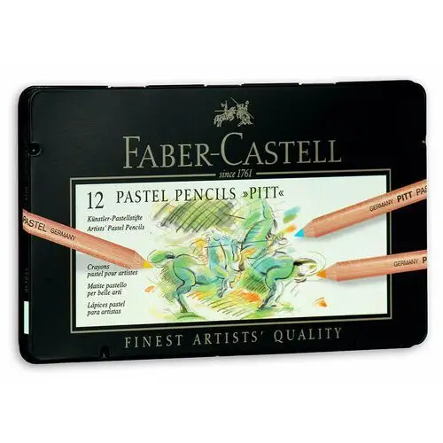 Kredki pastelowe, pitt, 12 kolorów Faber-castell
