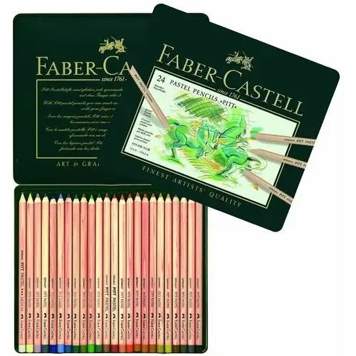 Faber-castell Kredki pastelowe pitt, 24 kolory