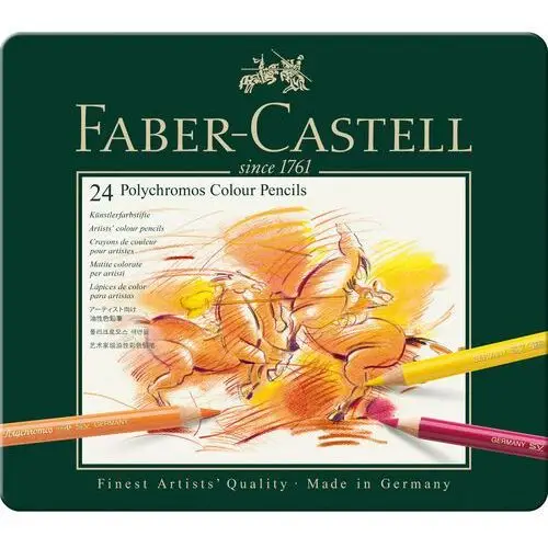 Faber-castell , kredki rysunkowe, polychromos, 24 kolory
