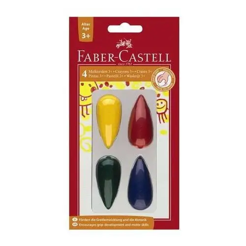 Faber-castell Kredki świecowe 4 kolory blister 120405fc