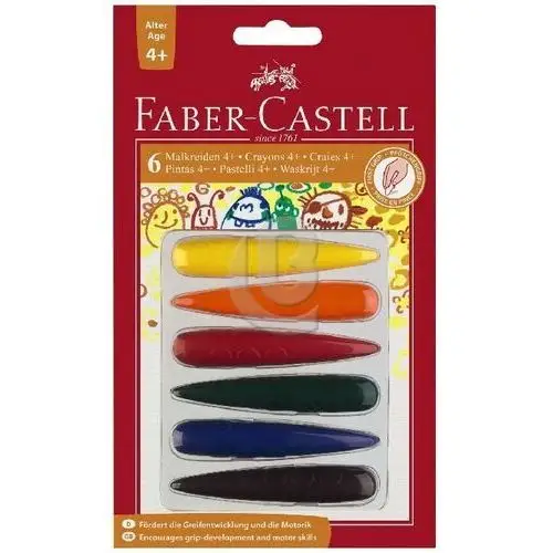 Kredki świecowe , 6 kolorów Faber-castell