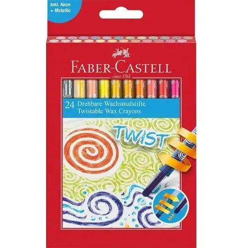Faber-castell kredki świecowe wykręcane 24 kolory