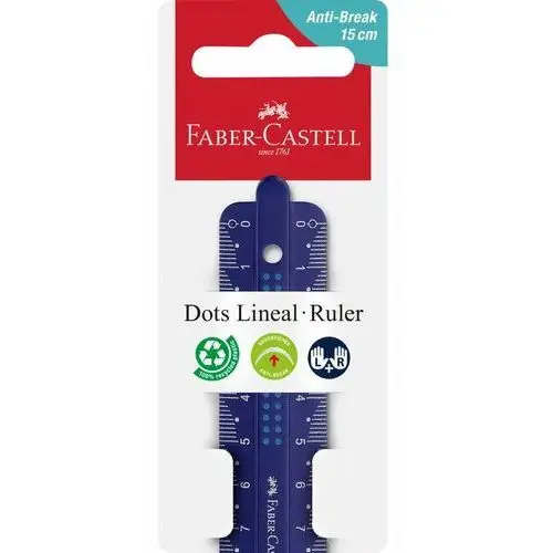 Linijka Dots Faber-Castell 15 Cm 1Szt.Mix