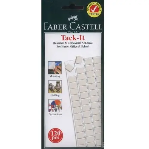 Faber-castell Masa mocująca, tack-it, biała, 120 sztuk