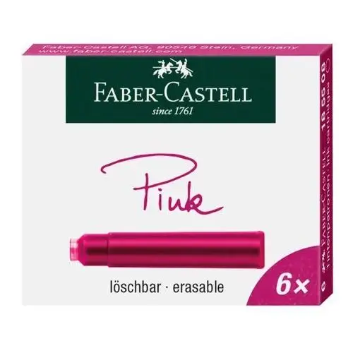 Naboje atramentowe , różowy Faber-castell