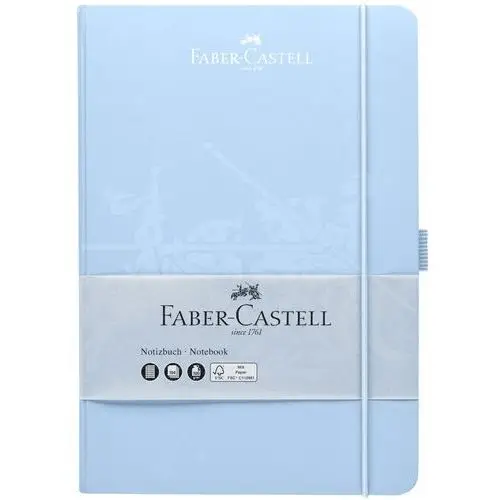 Faber-castell Notatnik a5 , sky blue, 194k w kratkę