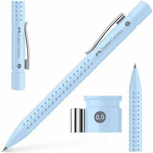 FABER-CASTELL Ołówek automatyczny na rysiki wkłady Grip 0,5 mm SKY BLUE