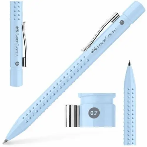 Faber-castell ołówek automatyczny na rysiki wkłady grip 0,7 mm sky blue