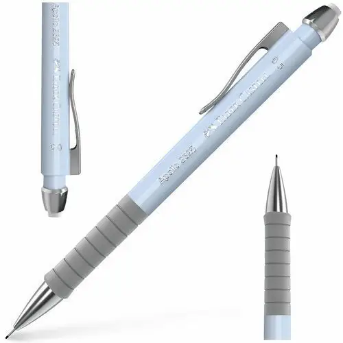Faber-castell ołówek automatyczny z gumką na rysiki apollo 0,5 sky blue