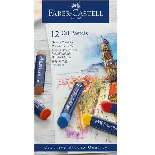 Faber-castell Pastele olejne, 12 kolorów