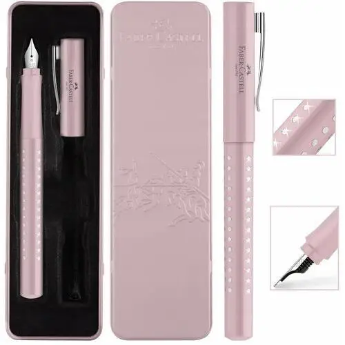 Faber-castell pióro wieczne sparkle m w etui rose