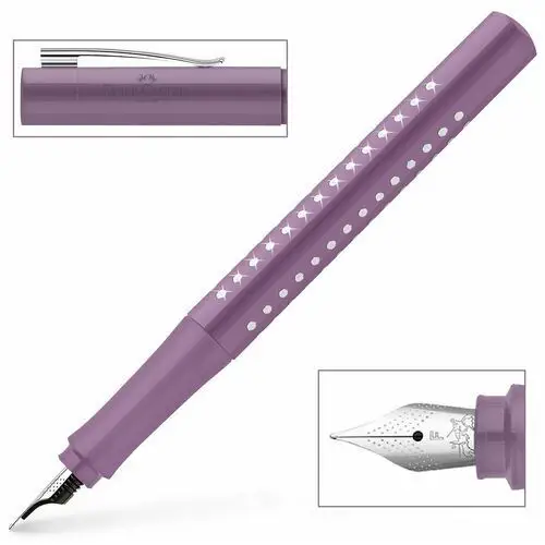 FABER-CASTELL Pióro wieczne szkolne Grip SPARKLE F