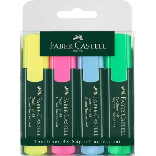 Faber-castell , zakreślacze, 4 kolory