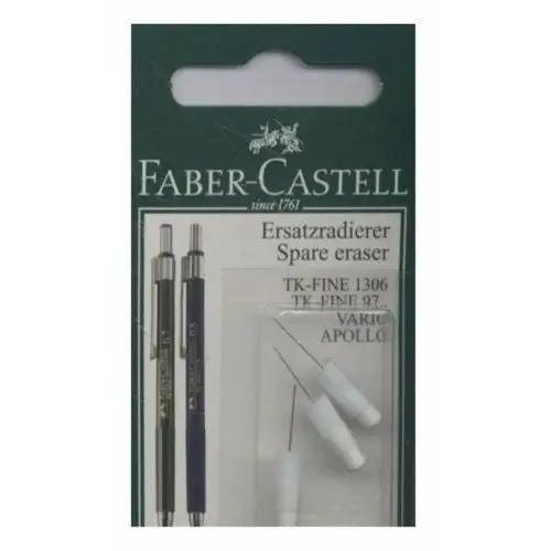 Faber-castell Zapasowe gumki do ołówków, tk-fine, 3 sztuki