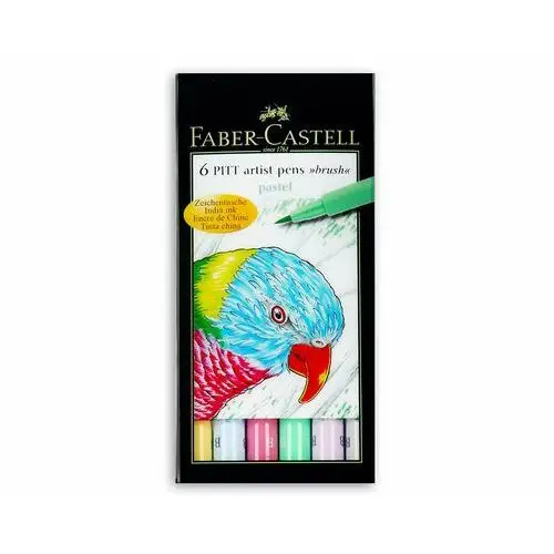 Faber-castell Zestaw 6 pisaków pitt artist pen pastel