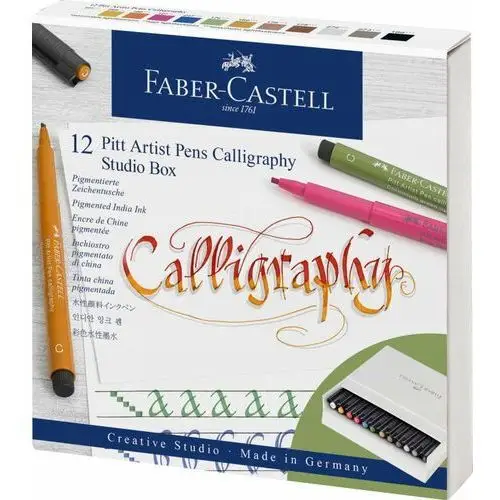 Zestaw do kaligrafii pit 12 kolorów Faber-castell