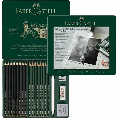 Faber-Castell Zestaw Ołówków 9000 Pitt Matt 20 Szt
