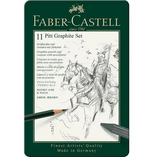 Faber-castell Zestaw ołówków i grafitów pitt