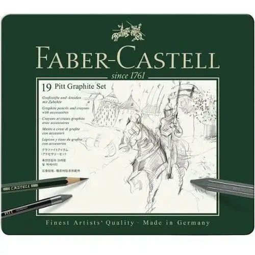Faber-castell Zestaw ołówków i grafitów, pitt, średni