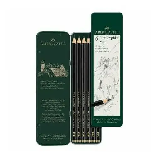 Faber-castell Zestaw ołówków pitt graphite matt 6