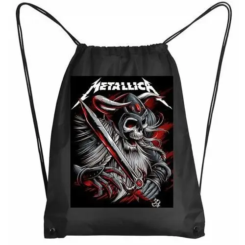 3073 Plecak Worek Szkolny Metallica Metal Prezent