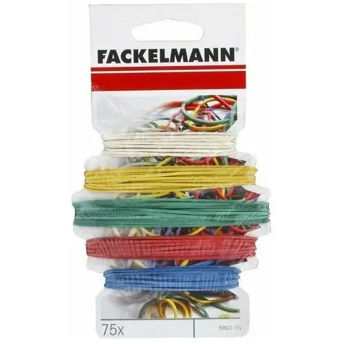 Fackelmann Zestaw gumek recepturek 75 szt w czterech rozmiarach 59923