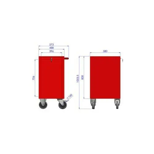 Dostawka wózka MEGA z 5 szufladami PDM-215, PDM-215