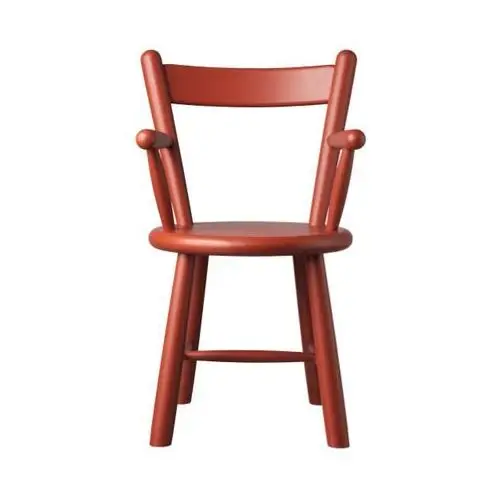 Krzesło dziecięce p9 beech red painted Fdb møbler