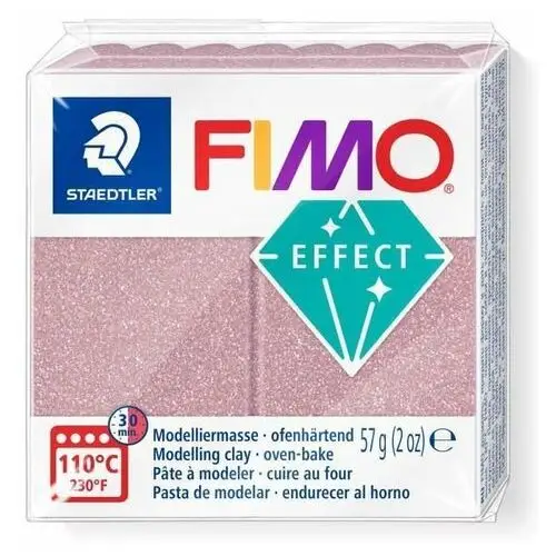 Efekt FIMO "Brokat" Różowe złoto