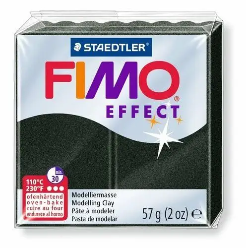 Fimo Effect, masa termoutwardzalna, czerny perłowy, Staedtler
