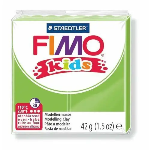 Fimo Kids, masa termoutwardzalna, modelina, limonkowy