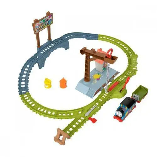 Kolejka Tomek i Przyjaciele Zestaw Dostawa Farby Fisher Price 4