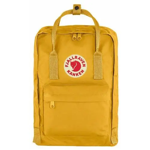 Plecak szkolny młodzieżowy dla chłopca i dziewczyki żółty Fjallraven Kanken dwukomorowy, kolor zielony