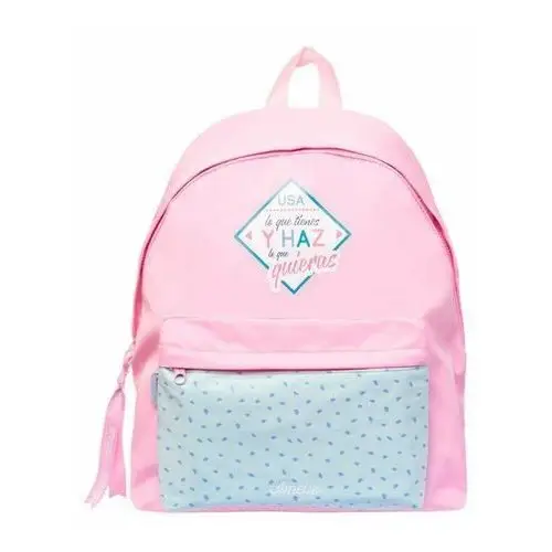 Plecak szkolny dla chłopca i dziewczynki różowy jednokomorowy Forcetop
