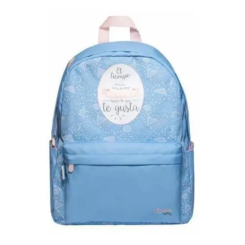 Forcetop Plecak szkolny dla dziewczynki niebieski jednokomorowy