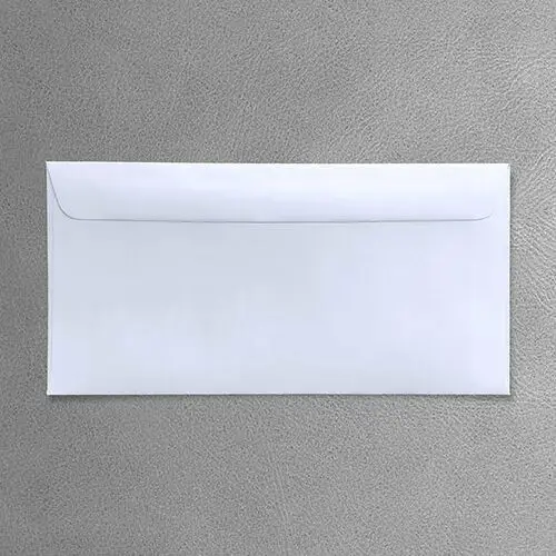 Koperta dl biała ozdobna (110x220mm) Forum design cards