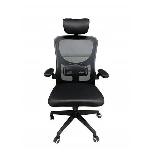 Fotel Obrotowy Biurowy Krzesło Komputerowe Czarne