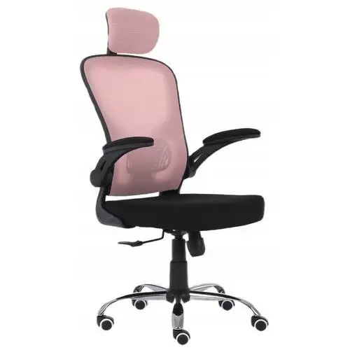Fotel Obrotowy Krzesło Biurowe Spin Różowy