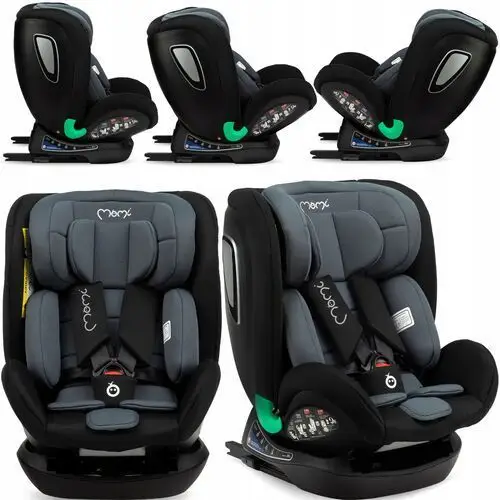 Fotelik Samochodowy 2w1 MoMi Urso Czarny i-SIZE 150cm Isofix 0-36kg