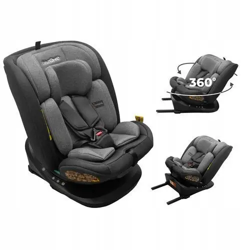 Fotelik samochodowy obrotowy 360° Isofix 0-36 kg