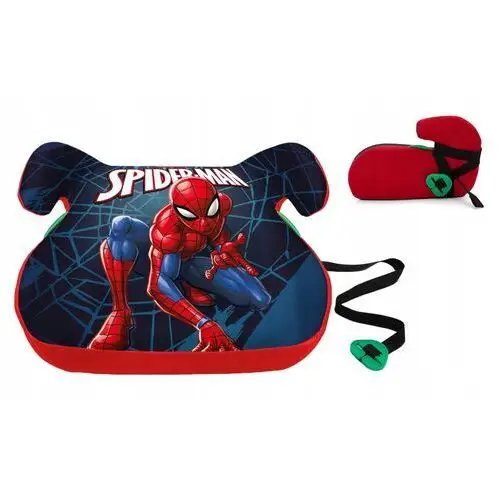 Fotelik samochodowy siedzisko z pasem plastikowa podstawka Spiderman