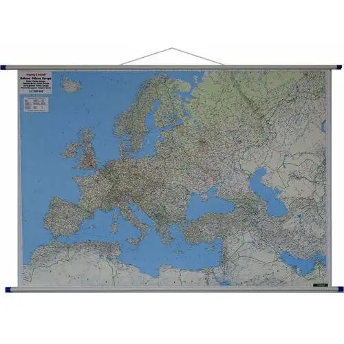 Freytag&berndt, Europa mapa ścienna Koleje - Promy, 1:5 500 000